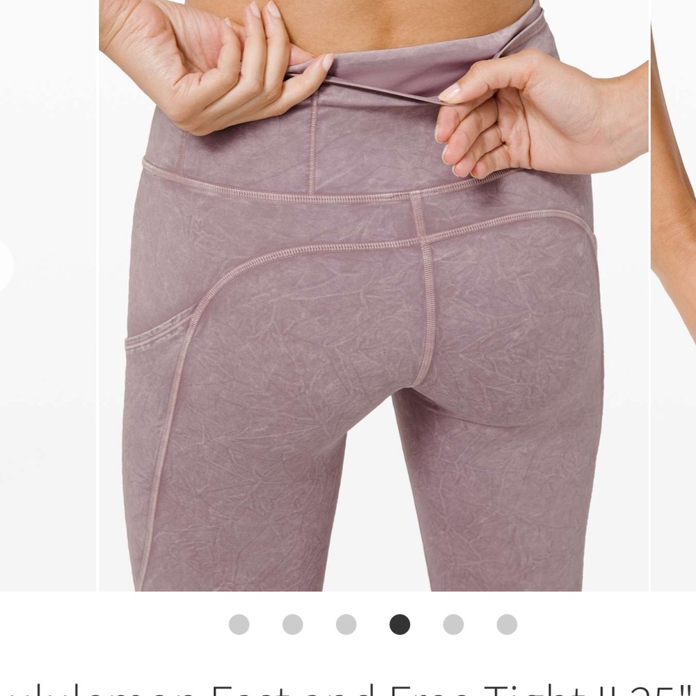 LIKE NEW Size 2 Lululemon Fast and Free Tight II 25"
Ice Wash Violet Verbena - Picture 3 of 5